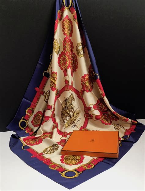 hermes la perriere scarf|HERMÈS Vintage Silk Scarf Cuivreries Equestrian By Françoise .